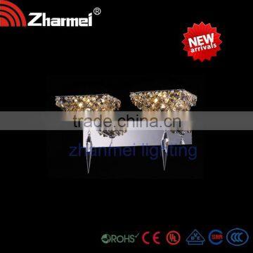 Two Compund Crystal Wall Lamp For Bedroom Energy Saving