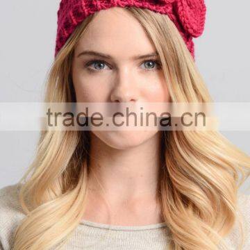 Fashion Womens Winter Crochet Knit Bowknot Headbands