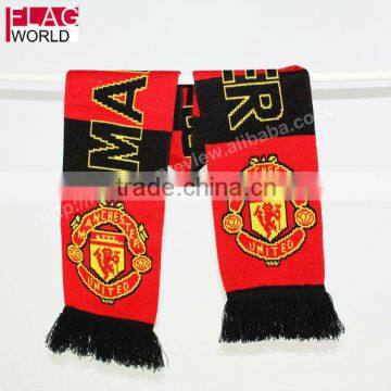 design customized embroidery football fans scarf