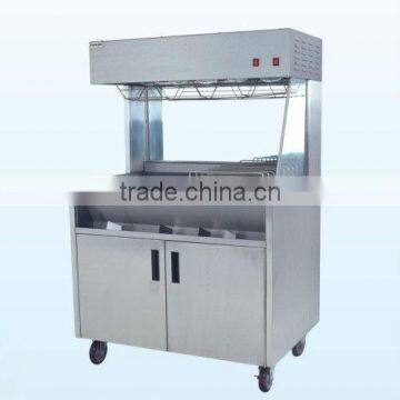 Vertical French Fries Display Warmer /Chips Worker