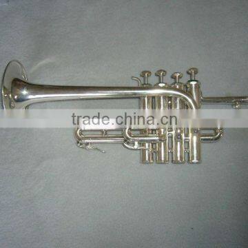 Silver plated Piccolo trumpet