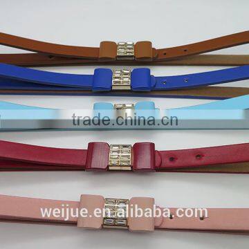 Candy Color Fashion Skinny Belt With Glass for Dress photo-2