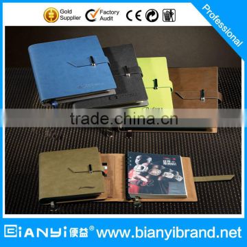 Factory manufacture school cheap custom leather notebook A4 A5 A6 paper