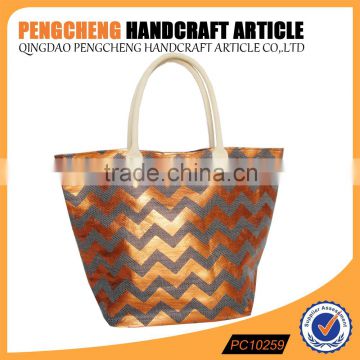 Tote Bag Style And Paper Straw Women's Handbags Manufacturers In China Qingdao