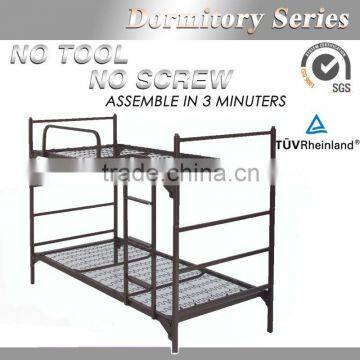 durable School Twin size stackable bunk bed frame