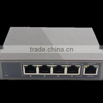 Fiber Switch Power Supply Security CCTV Camera 4+1 Port POE Fast Ethernet YJS-AF-41 photo-4
