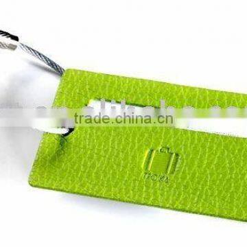 PVC Luggage Tag Metal Case Holde