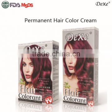 ammonia free hair color cream with Dexe high quality for hair color dye