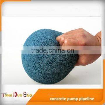 concrete pump 5 inch pipe clean out ball with no smell