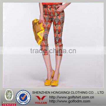 slim fit printing pants with fashion design