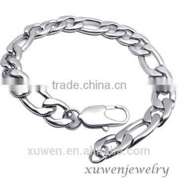 11mm figaro 316l stainless steel bracelet hand chain for men