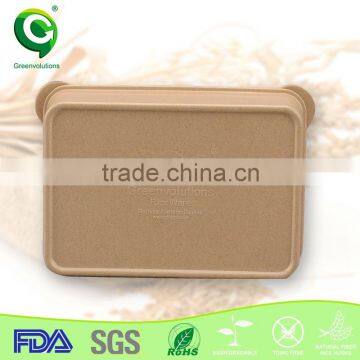 Kids Christmas Gift Biodegradable Rice Husk Bamboo Bento Box photo-4