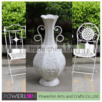 Classic Modern Tall vase With Plate Brass Metal Flower Vase With Holes For Wedding Hotel Decorating