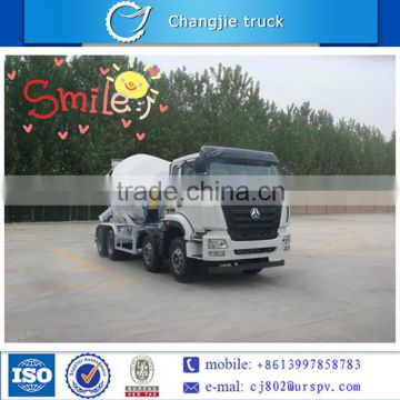 Popular 8*4 self loading concrete mixer truck made in China for sale in Vietnam,KENYA