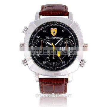 Fashion watch mini dv dvr HD 720P Waterproof leather Watch DVR spy cam digital Camera HDW-01A