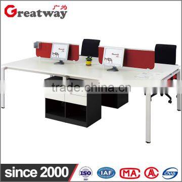 Cheap modern office computer desk for 4 person