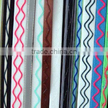 Slip-proof wavy colorful silicon webbing