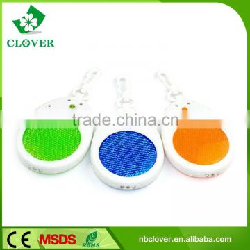 Safe pvc material reflective LED keychain with light