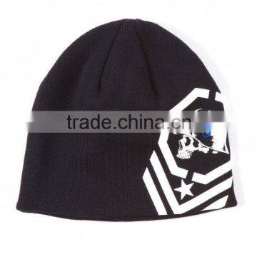 wholesale 100% organic cotton beanie hat adult with logo