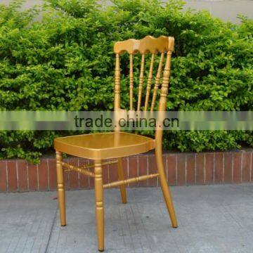 China Durable Golden Metal Napoleon Chair for Event