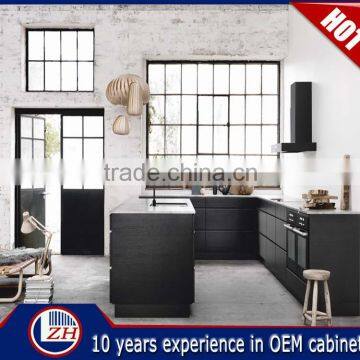 Factory Direct Black High Gloss Modular Lacquer Kitchen Cabinets With Top Quality photo-4