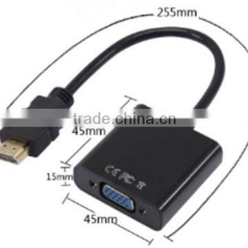 cabletolink top quality For PC DVD HDTV LCD 1080P Video Converter Adapter Cable HDMIMale to VGA Female