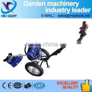 handpush gasoline lawn mower with wheels