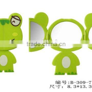 cute frog shape three sides table mirror cosmetic mirror