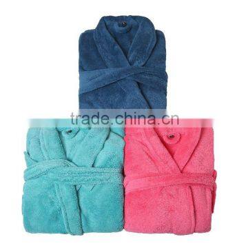 adult 100% polyester towel robe/bathrobe
