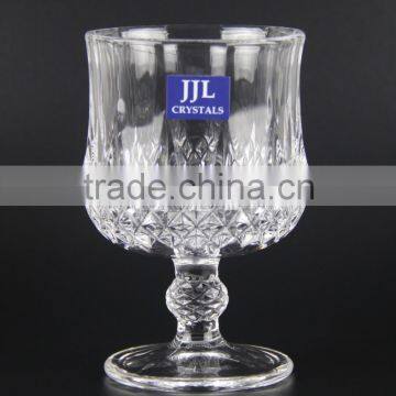 JJL CRYSTAL PRESSED TUMBLER JJL-3201 GOBLET WATER TUMBLER WINE DRINKING GLASS MILK TEA COFFEE CUP JUICE HIGH QUALITY