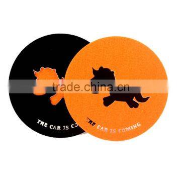 Customized Shape Logo Printed Custom Felt Cup Coasters