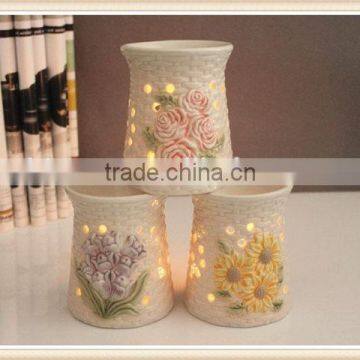 wholesale ceramic colorful lavender oil burner small MOQ