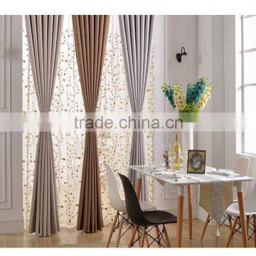 Solid thermal linen curtain drapery collection window linen curtain for home decor