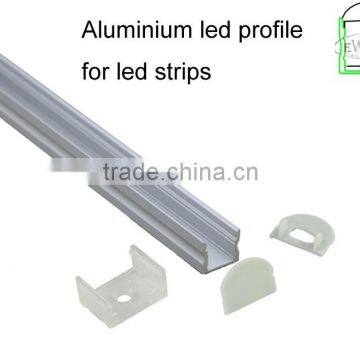 Factory selling Frosted acrylic led aluminum profile with 30 clear lens