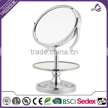 7 Inch Round Shape Vintage Mirror With Jewellery Holder