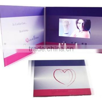 Customize hot selling 2.4/2.8/3.5/4.3/5.0/7.0/10.1 " lcd video brochure card /invitation LCD Greeting card