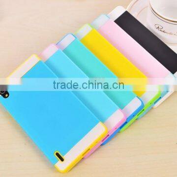 Color shell hit a bus card mobile phone sets phone shell protective sleeve color for Huawei p7