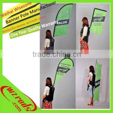 Advertising Walking Backpack Banner Same Backpack for Different Shapes Flag photo-2