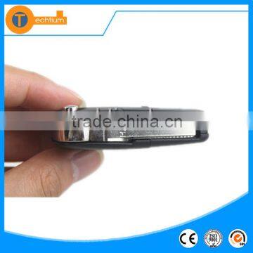 2 Butotn Key With Big Battery Place and Logo Flip Car Key Cover Shell Case Fob Blank for vw Jetta Bora Polo Golf Mk4 photo-2