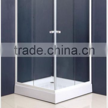 tempering glass sliding simple shower enclosure, folding simple shower room made in China