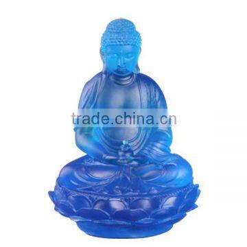 amethyst buddha Liuli glass Made of old traditional methods liuli buddha