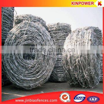 galvanized barbed wire