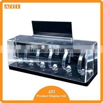 Durable Black Watch Two Small Acrylic Watch Display Showcase photo-2