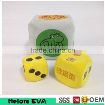 Melors 2015 Beautiful unique eva printed dice with different colored