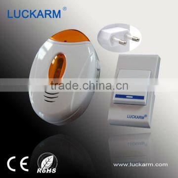 Luckarm 2016 funny industrial wireless doorbell with stobe light