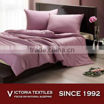 100% cotton queen and king bedding comforter set purple color