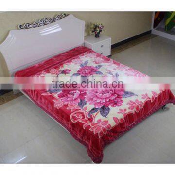 bed sheet 100% acrylic yarn blanket