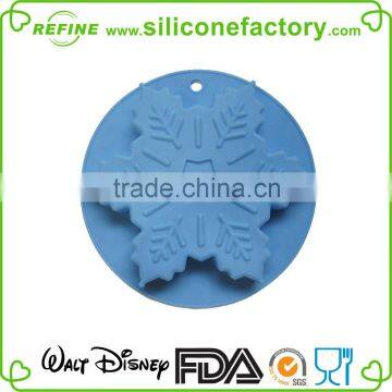 DGCCRF standard snowflake shaped silicone Christmas cake mould