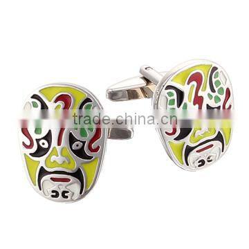 2015 classical facial makeups blanks cufflinks