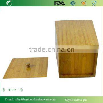 DT015/Bamboo Wooden Bath and Vanity Set Storage Box With Lids photo-6